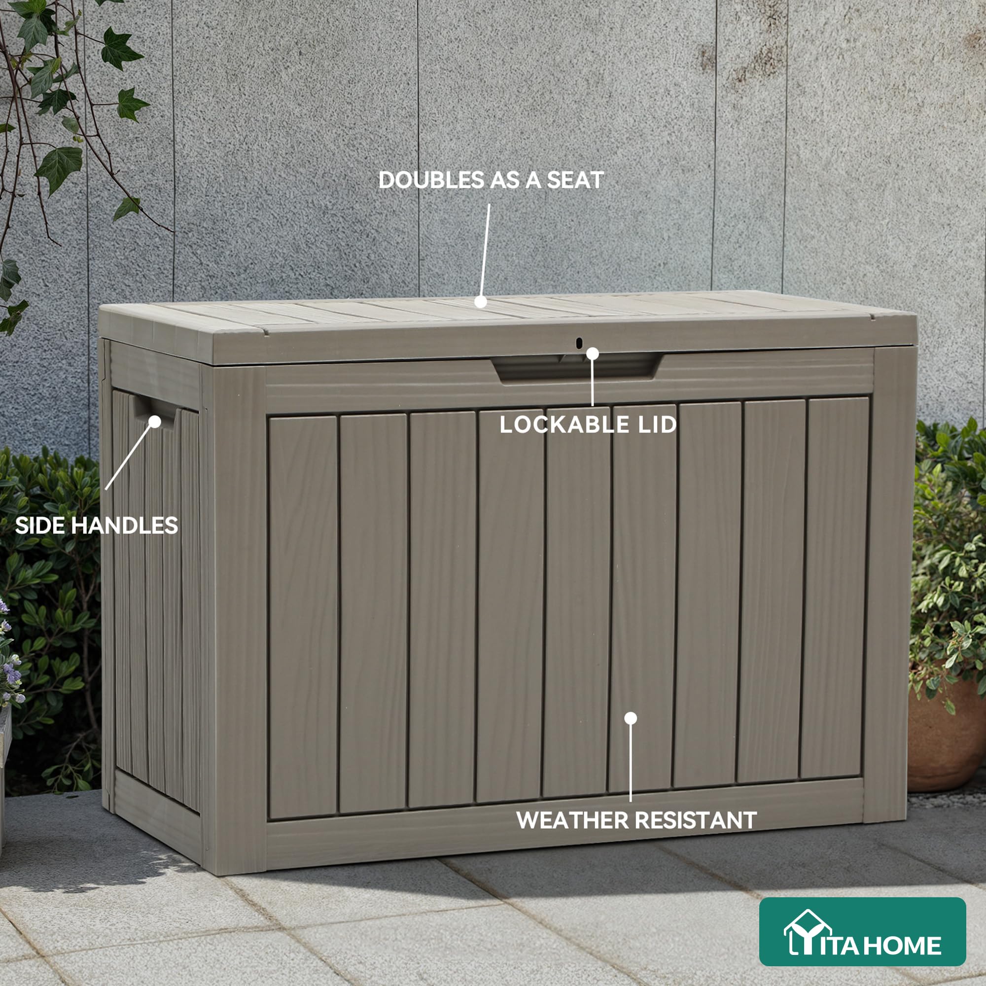 YITAHOME lockable storage box offers extra protection with an optional lock.
