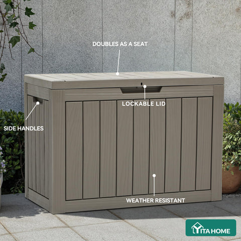 YITAHOME lockable storage box offers extra protection with an optional lock.