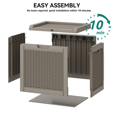YITAHOME open lid with cushions stored inside, showcasing easy access and organization