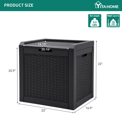 YITAHOME patented rattan-effect lid adds stylish outdoor look