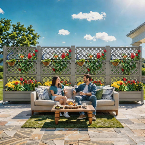 YITAHOME planter box trellis water level monitor helps manage moisture