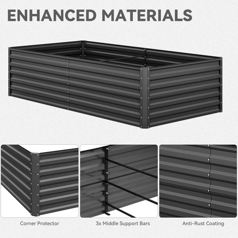 YITAHOME reinforced crossbars strengthen the bed for vegetables and herbs