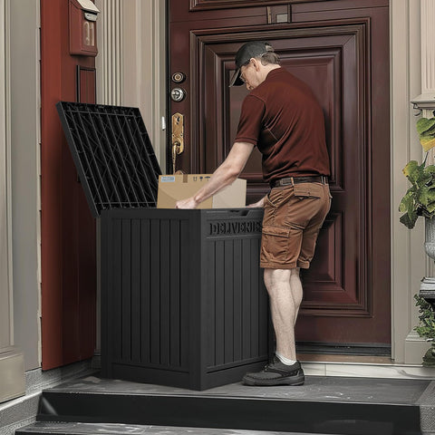 Porch-curbside setup shown with the YITAHOME deck box