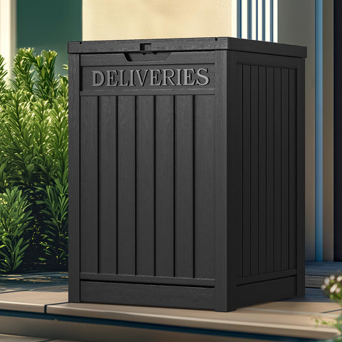 YITAHOME resin delivery box with 51-gallon exterior for secure porch storage