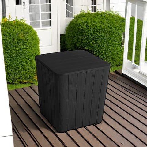 YITAHOME black side table with easy tool-free assembly.