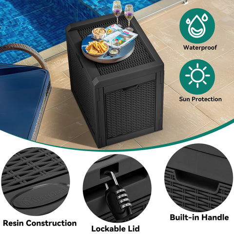 YITAHOME lockable lid for security.