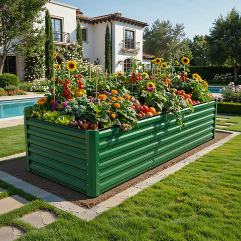 YITAHOME yard installation image shows quick setup and durable frame for long-lasting outdoor use.