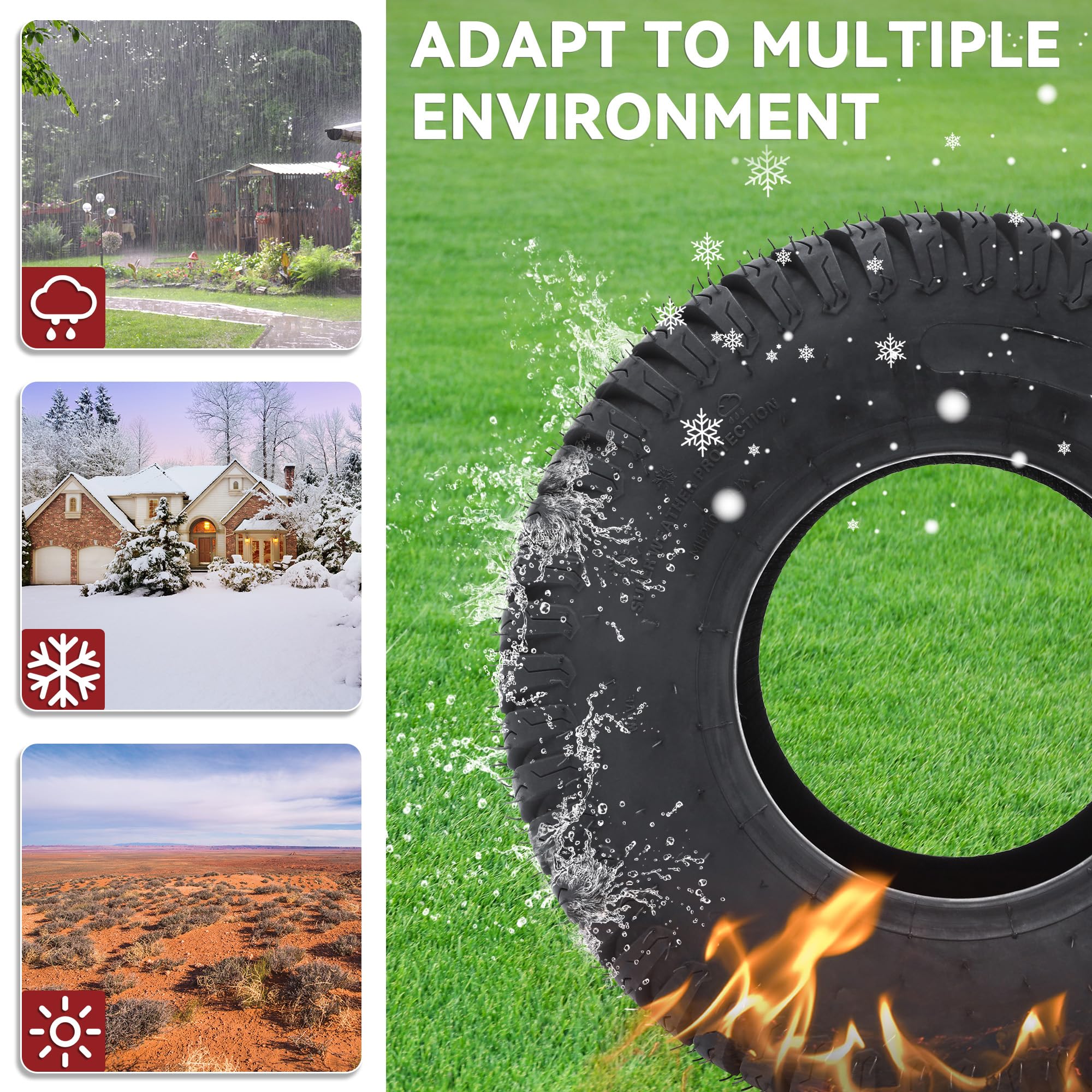 YITAMOTOR tubeless design for easy mounting and consistent inflation.