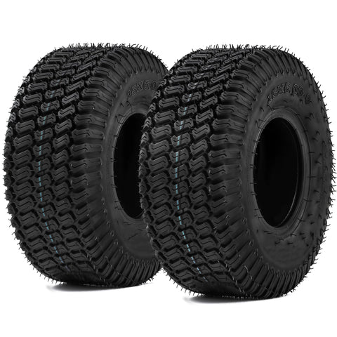 YITAMOTOR 15x6-6 turf tread close-up showing lawn protection.