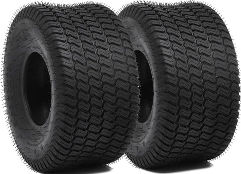 YITAMOTOR 20x10-8 lawn mower tire set shown for durable tubeless use and even load support.