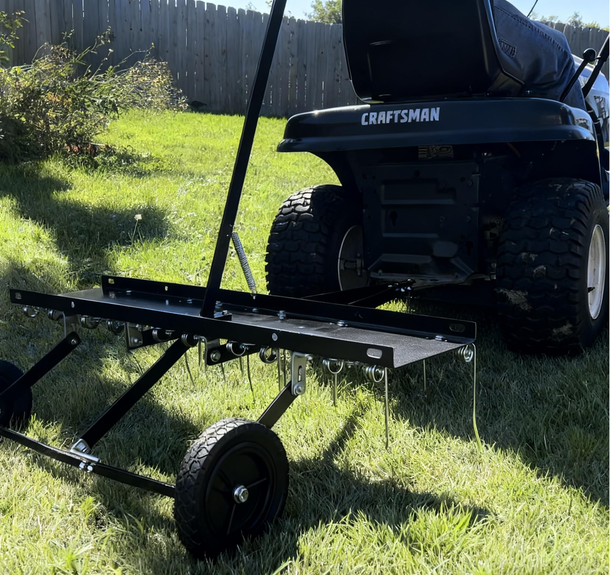 YITAMOTOR 20 steel tines dethatching for thorough thatch and moss removal