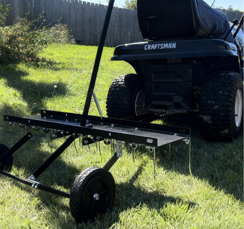 YITAMOTOR 20 steel tines dethatching for thorough thatch and moss removal