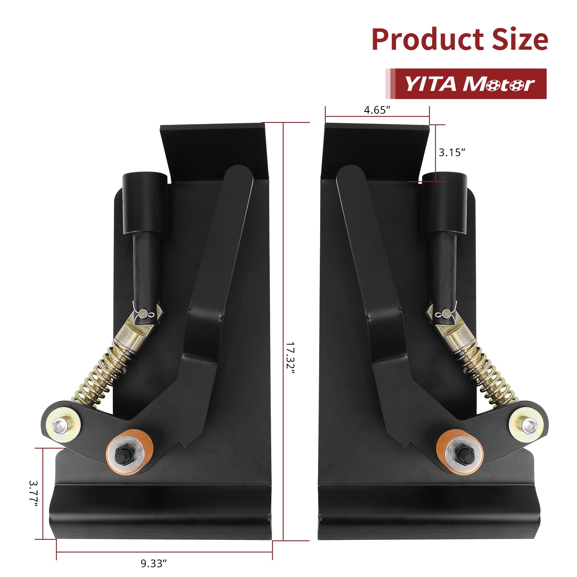 YITAMOTOR easy-install backplate view demonstrating straightforward weld-in setup