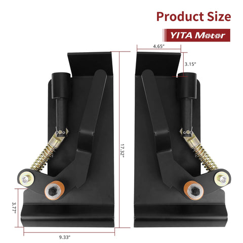 YITAMOTOR easy-install backplate view demonstrating straightforward weld-in setup