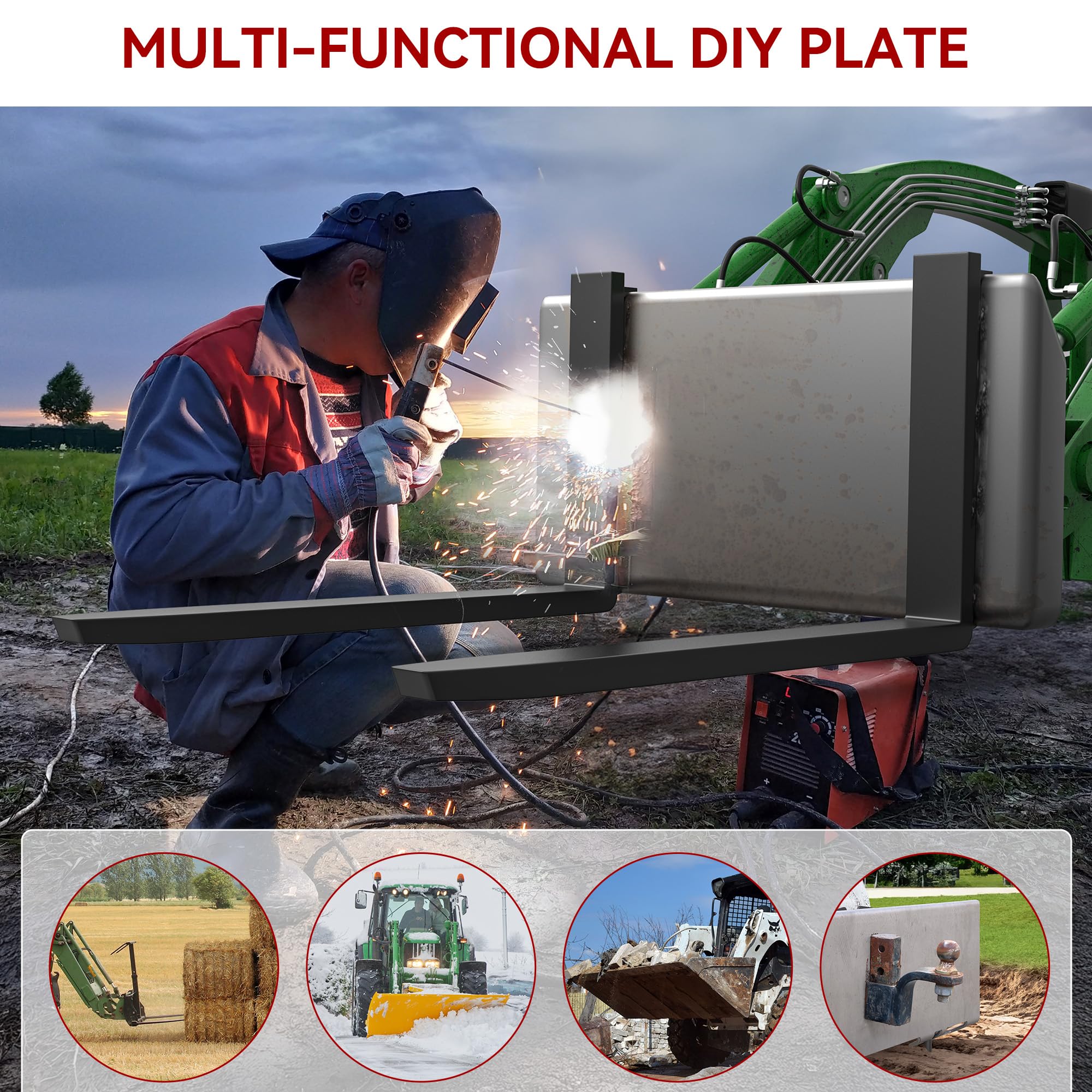 YITAMOTOR plate shows mounting bolt pattern for quick attach compatibility