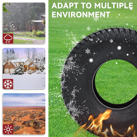 YITAMOTOR tread pattern image emphasizes turf-friendly grip and reduced ground damage.