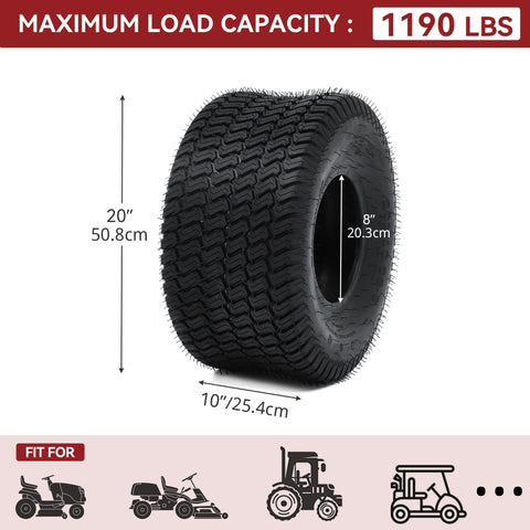 Tubeless design image from YITAMOTOR highlights easy installation and pressure distribution.