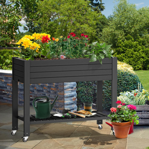 YITAHOME weather-resistant resin bed endures sun and rain