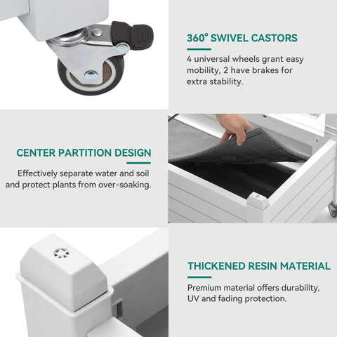 YITAHOME 21-gallon soil capacity supports diverse plantings.