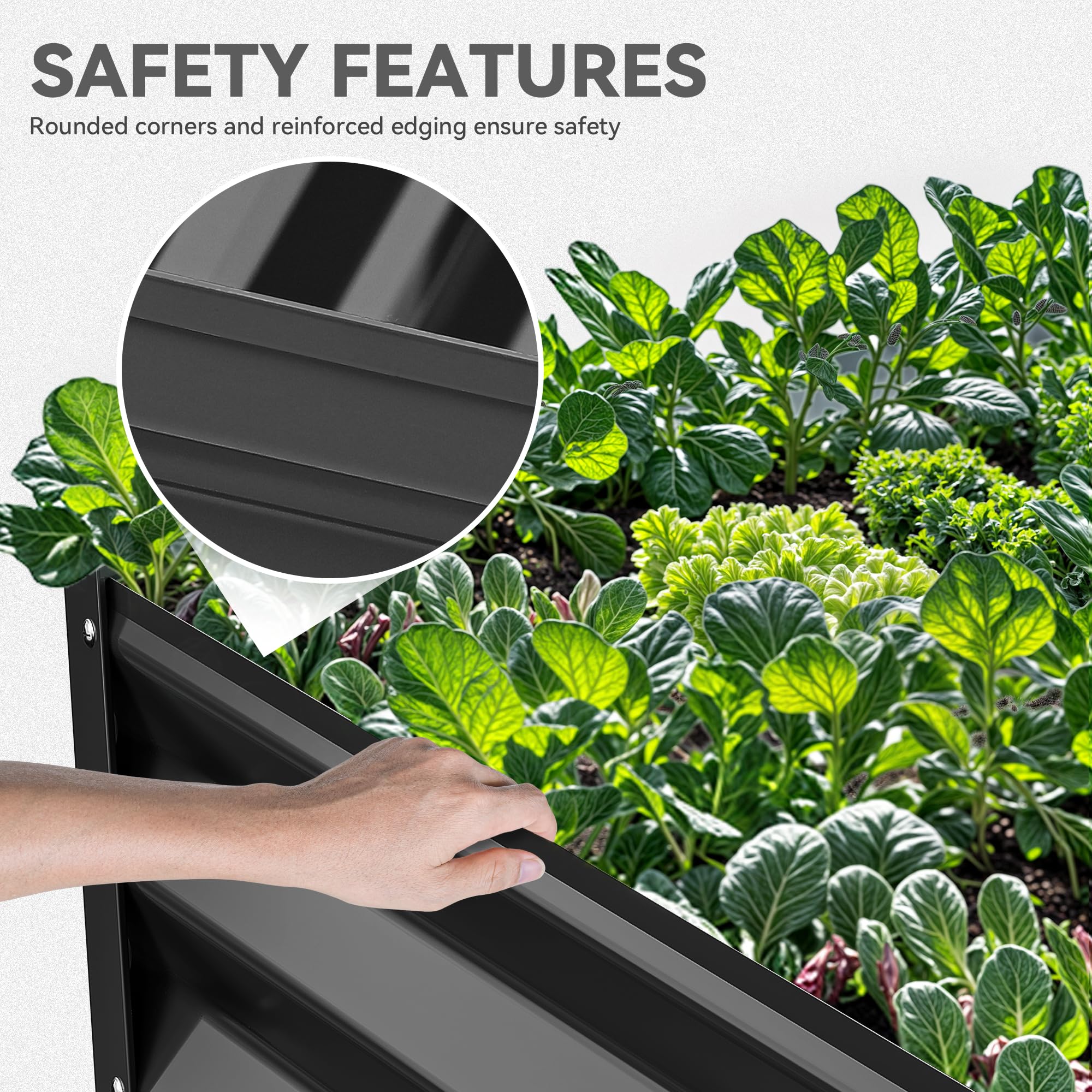 YITAHOME edge curl design for safer setup and handling