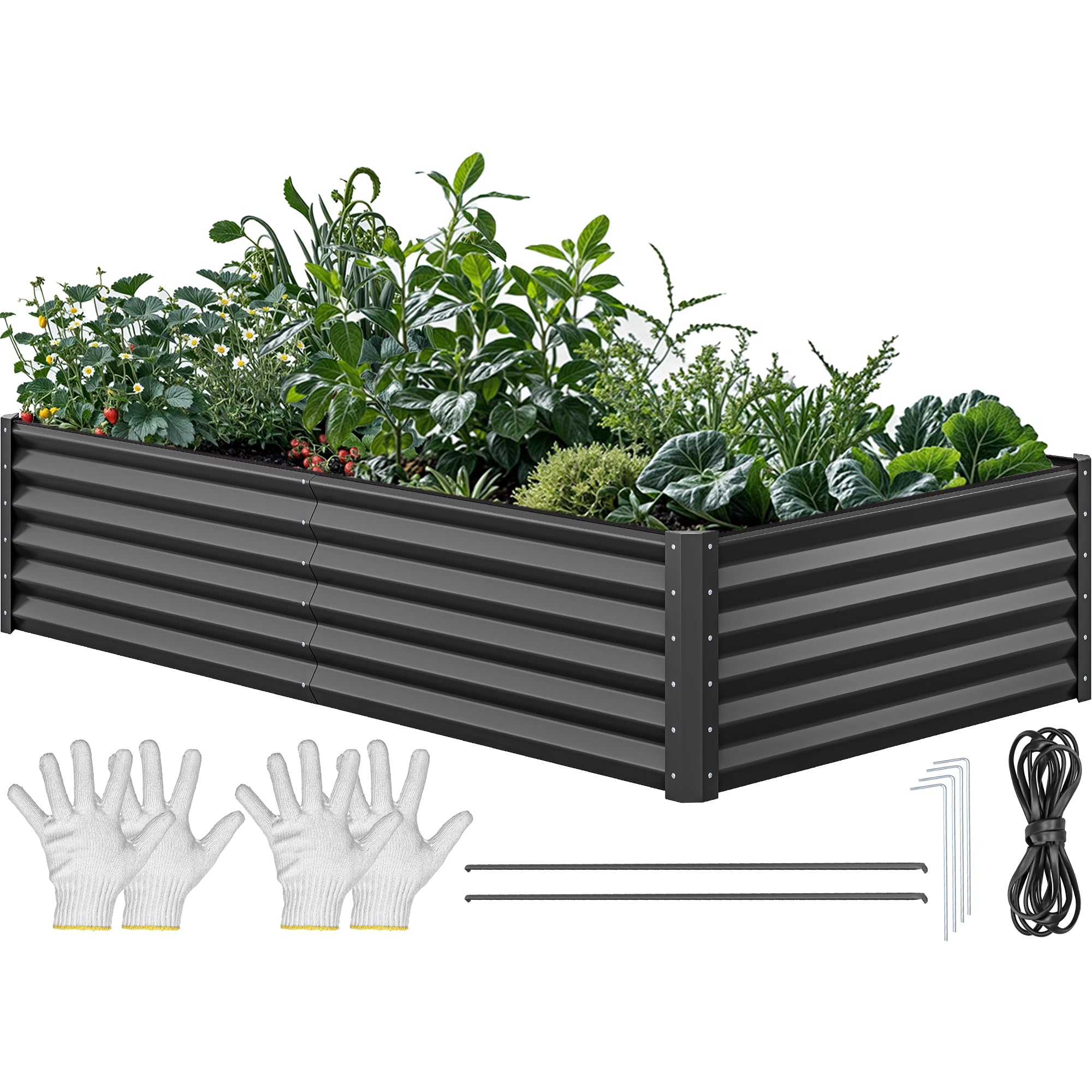 YITAHOME green finish blends with garden aesthetics for plant-heavy spaces