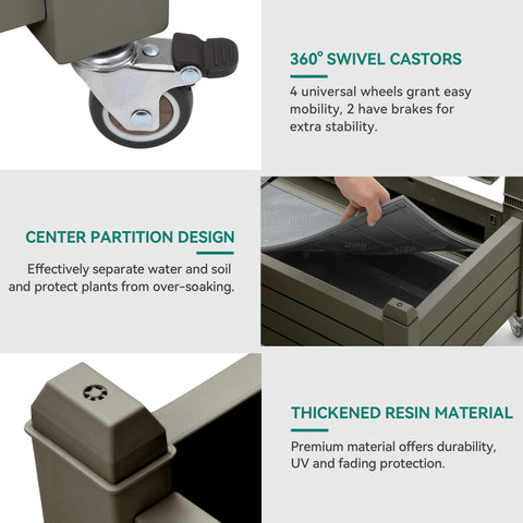 YITAHOME 21-gallon soil capacity in a spacious planter