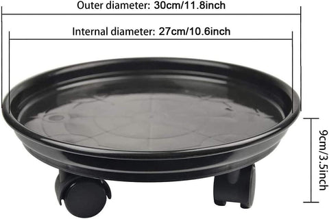 Yiting rolling plant dolly with lockable casters keeps pots secure