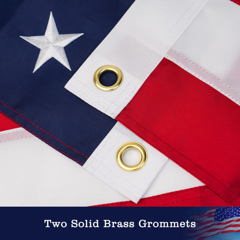 YIYUESQUHF flag with reinforced fly-end stitching resists fraying in high winds