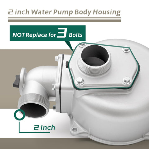 YIYANTO aluminum water pump body housing offers lightweight durability for field work