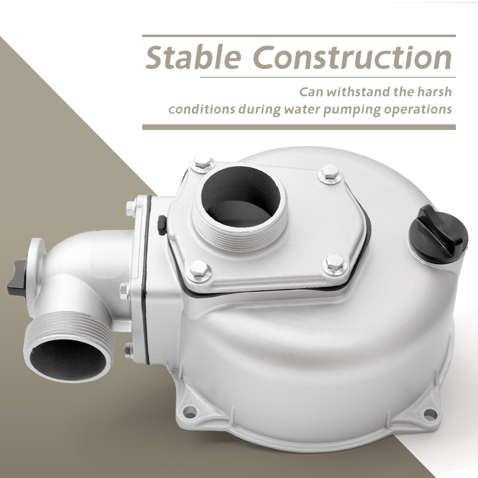 YIYANTO leak-proof design water pump body housing with standard NPT threads prevents leaks during operation