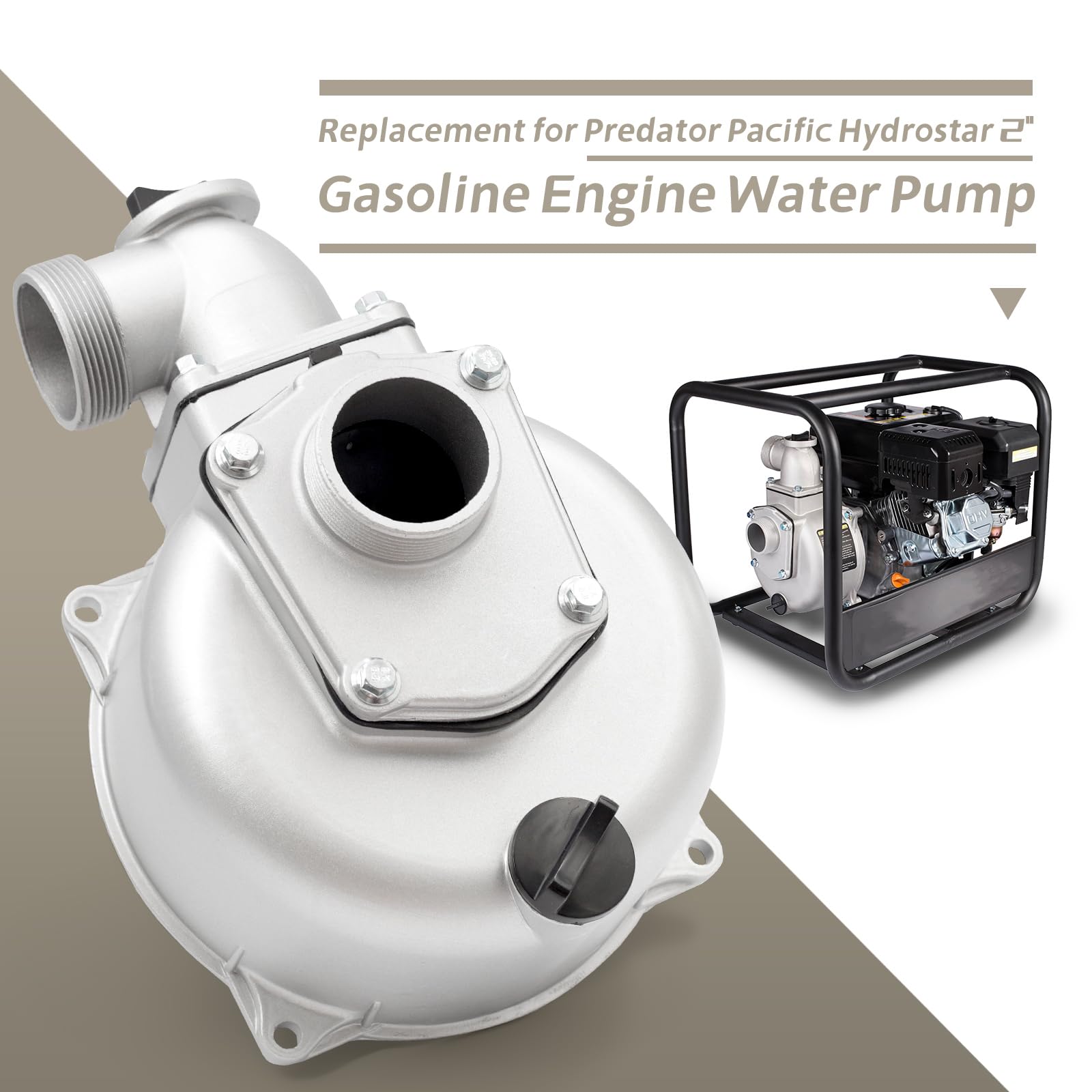 YIYANTO Predator-compatible water pump body enables reliable replacement in compatible units