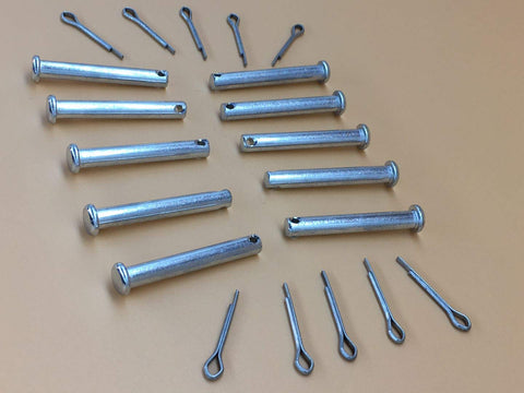 YiYuanG cotter pins 10-pack in retail packaging for snowthrower maintenance.