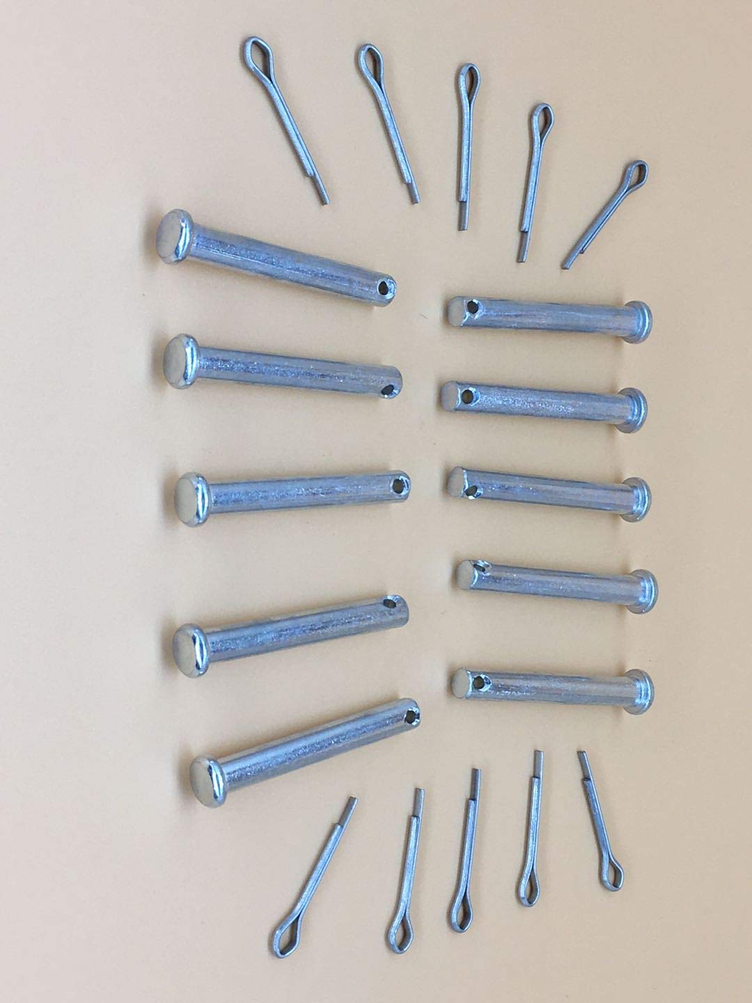 YiYuanG shear pins 10-pack ready for emergency snowblower repairs.