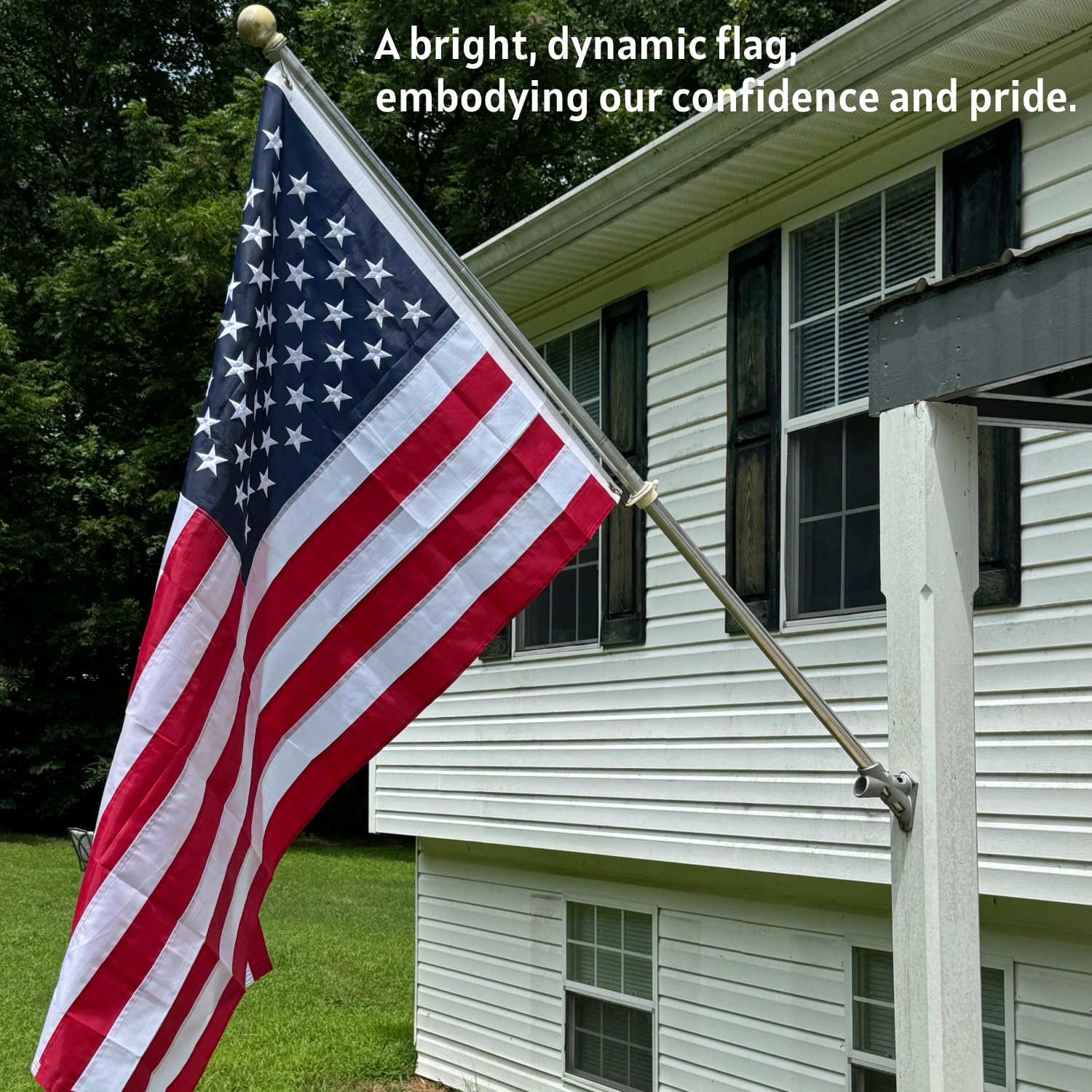 YIYUESQUHF outdoor flag withstands UV and weather exposure