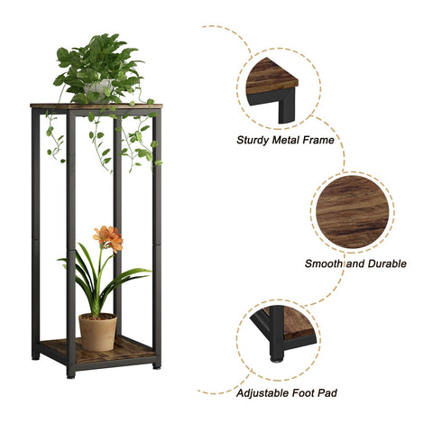 YIZAIJIA plant stand patio view highlights outdoor-friendly design and finish