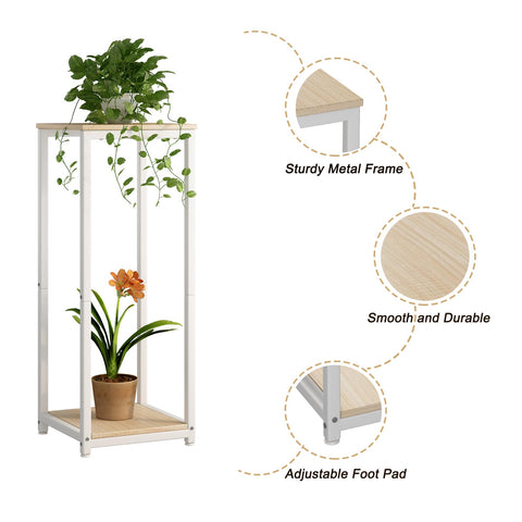 YIZAIJIA balcony garden-ready plant stand white for sunlit corners