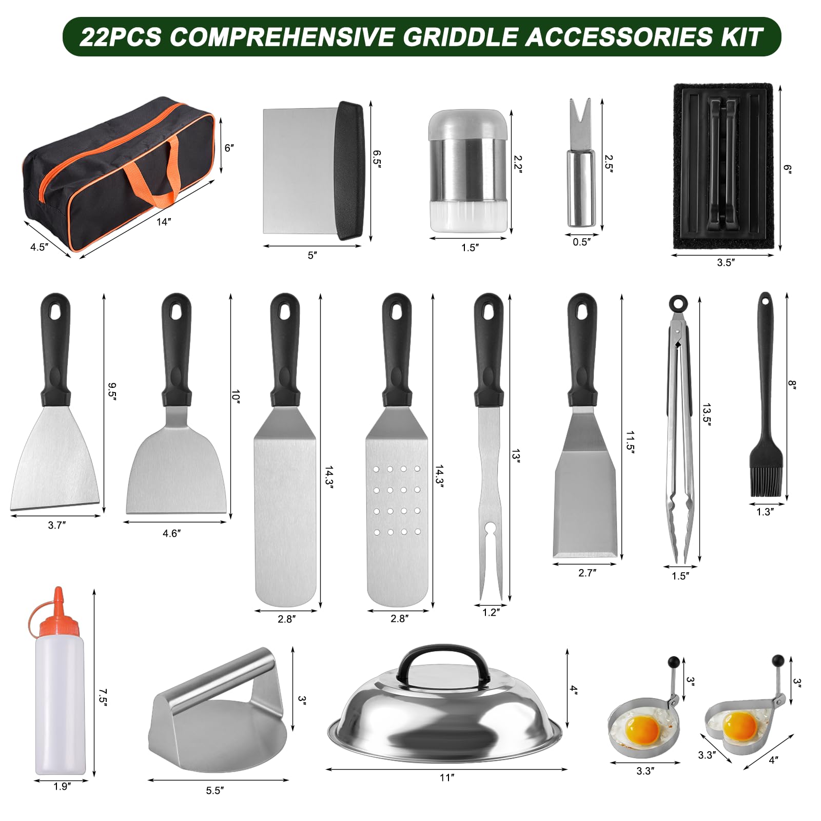YJHOLE short griddle spatula for easy control in tight grill spaces