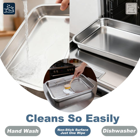 YJHOLE stainless steel trays durable under high heat