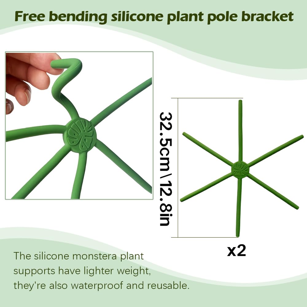 YjiaYjiaY 360-degree flexible stake enables custom angles for vines