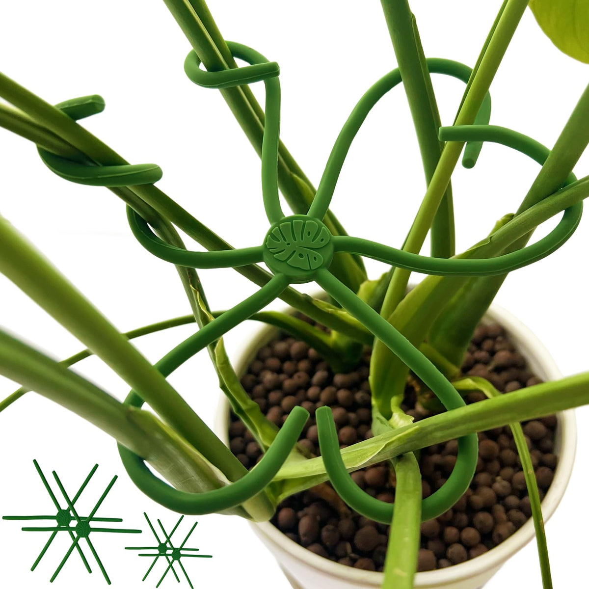 YjiaYjiaY free-form bending silicone stem support for flexible, angle-adjustable plant care