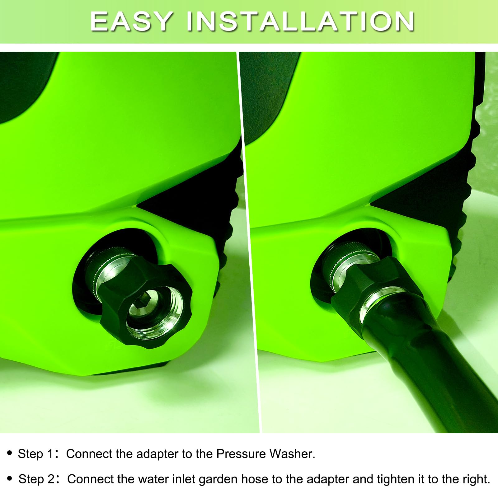 YJLY metal connect fitting facilitates quick, secure setup during garden chores.