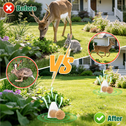 YJOO lawn and garden protection with deer rabbit deterrent