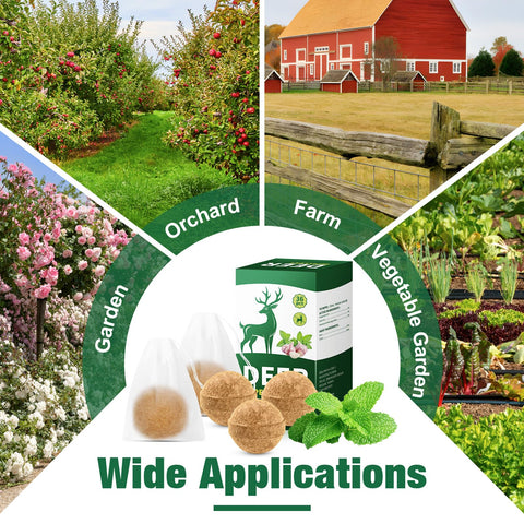 YJOO repellent odor lasts 30 to 60 days to deter wildlife.