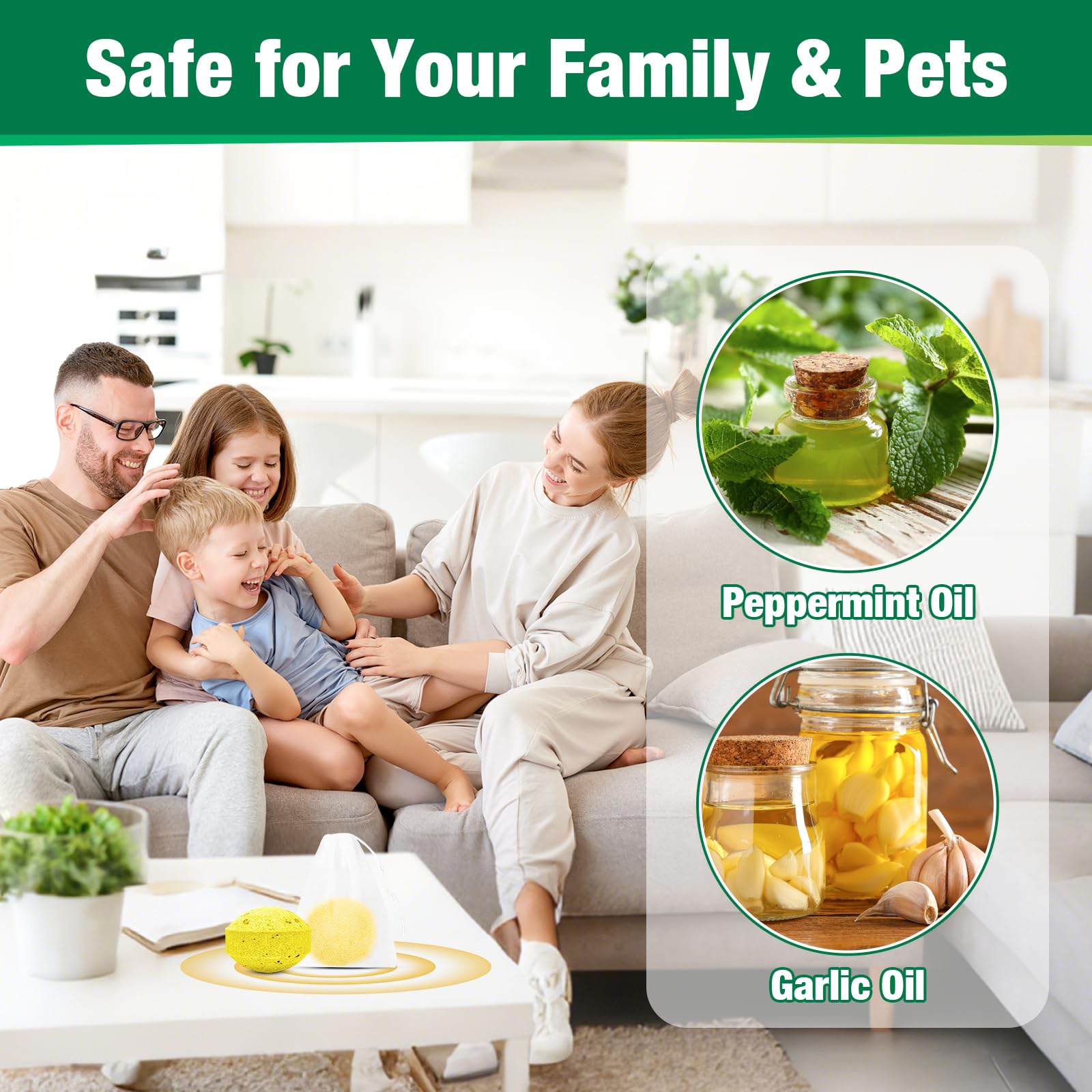 YJOO outdoor deterrent around garden beds protects vegetables from nibbling.