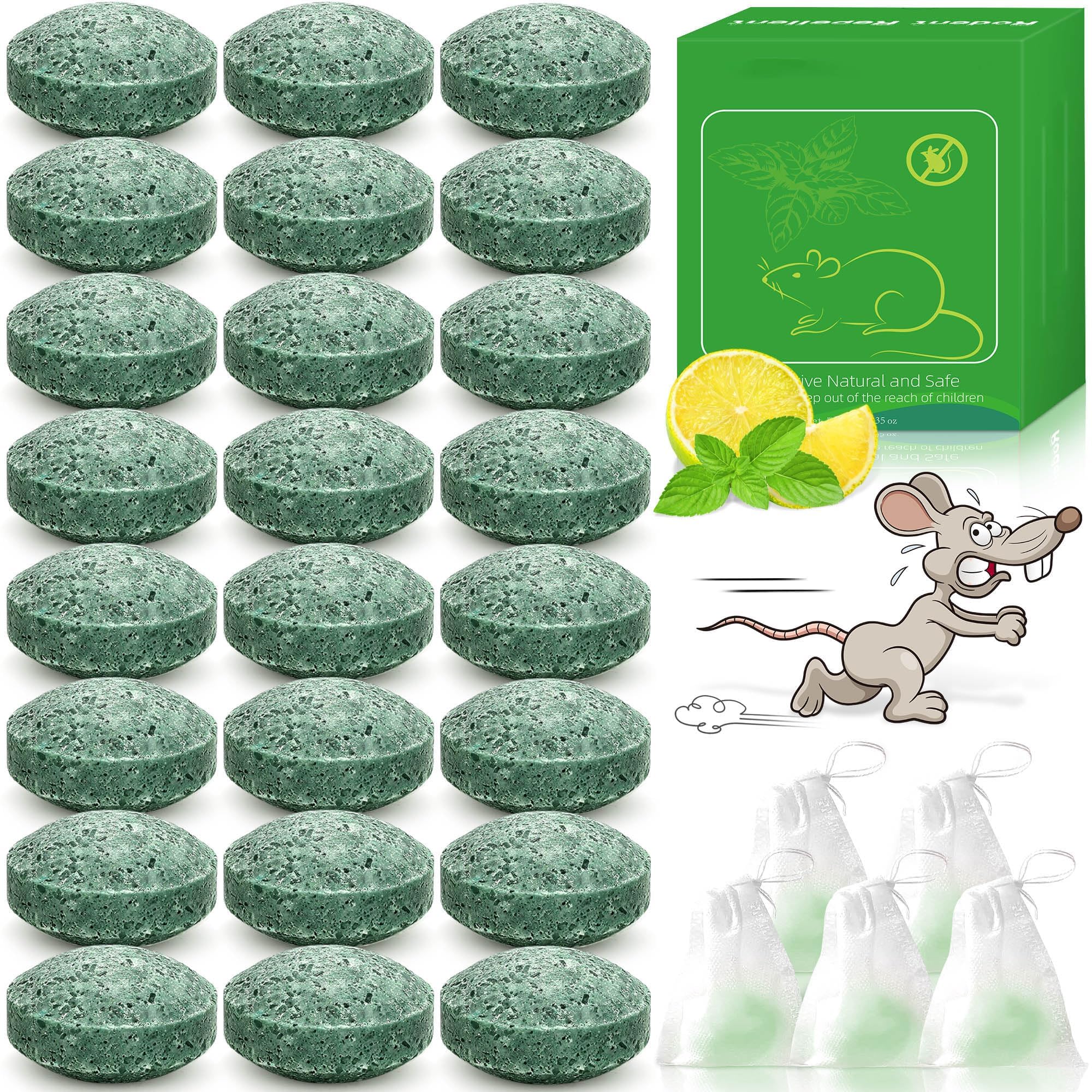 YJOO peppermint ball top view deters rodents with refreshing scent