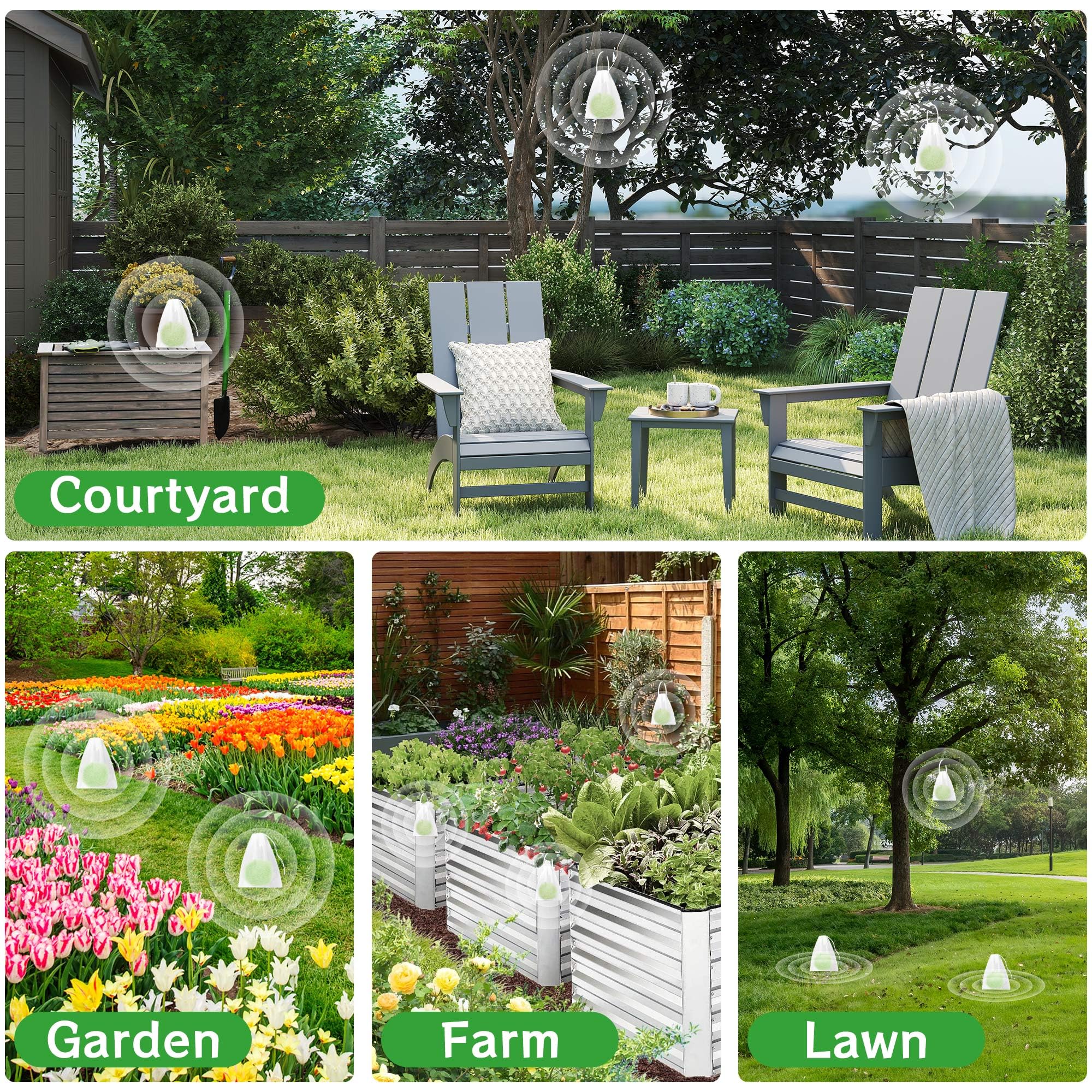YJOO deer deterrent is pet-friendly and garden-safe.