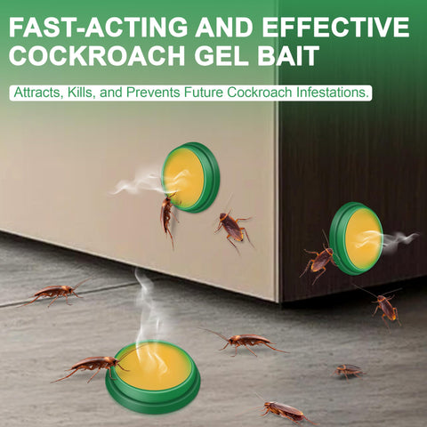 YJOO Roach Bait in kitchen cabinet for discreet home protection