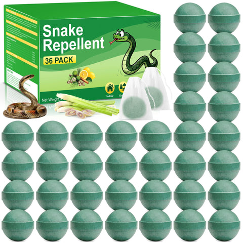YJOO Snake Repellent balls placed around patio deter snakes safely for families and pets