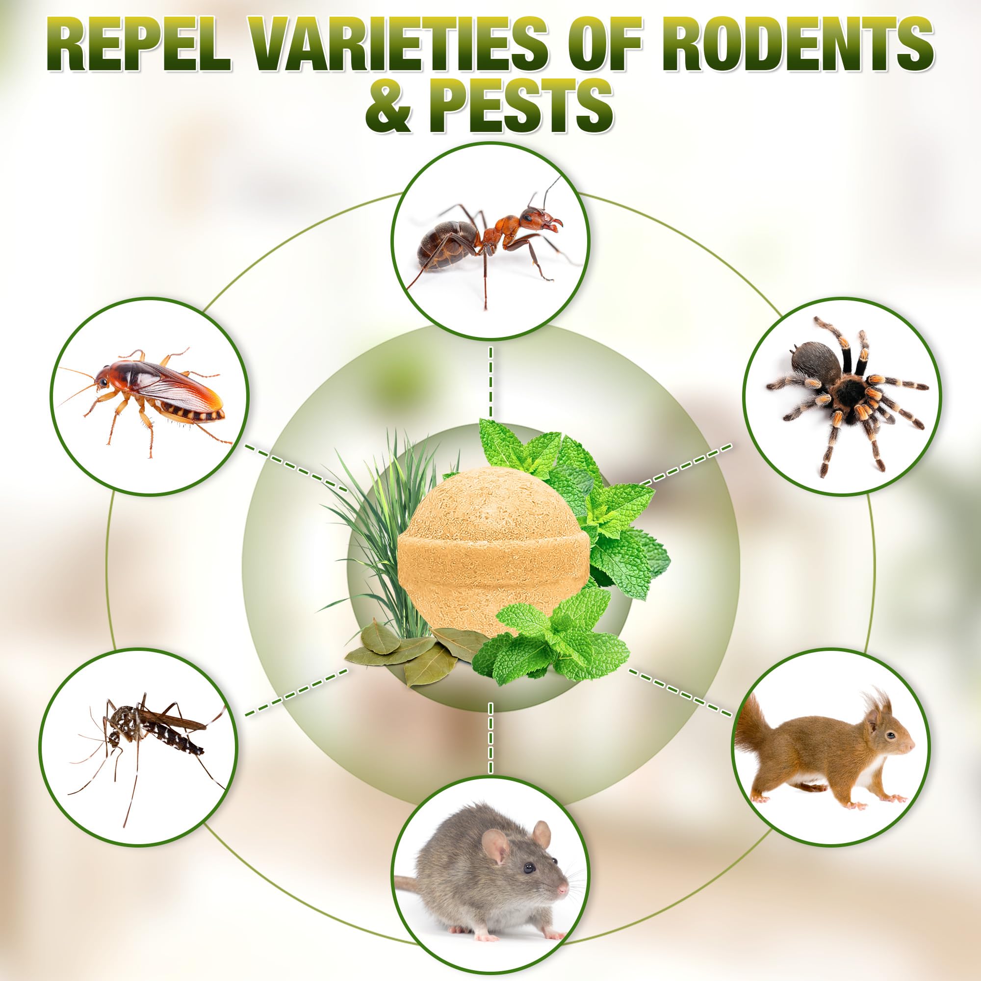 YJOO spider repellent balls in garage area provide lasting indoor-outdoor protection
