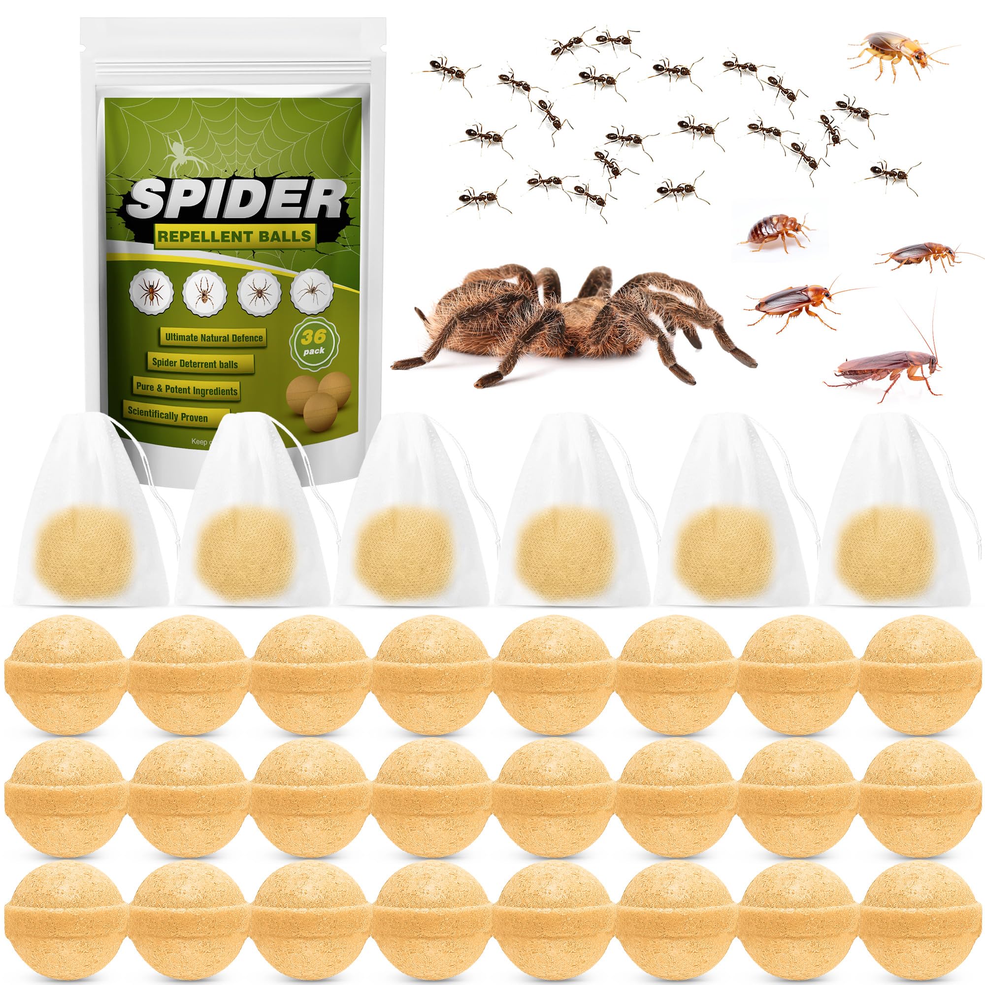 YJOO spider repellent ball peppermint closeup deters pests safely for homes